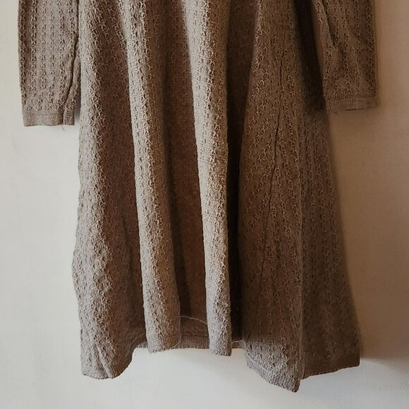 American Eagle Outfitters sweater dress sz M oatmeal good condition - Picture 2 of 3